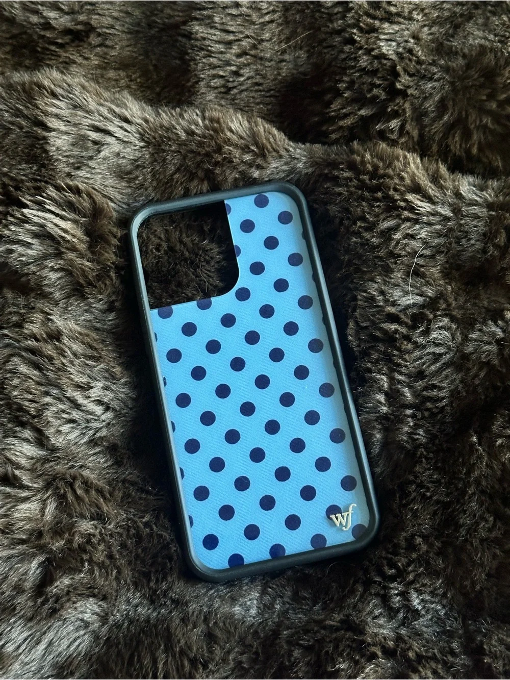 Wildflower Blue Polka Dot iPhone 14 Pro Max Case